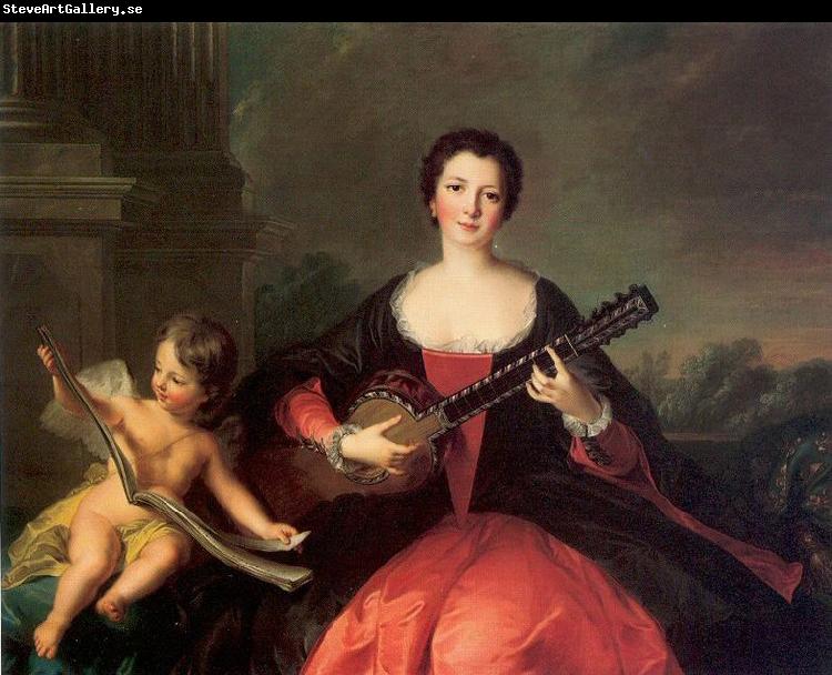 Jjean-Marc nattier Portrait of Philippine elisabeth d'Orleans or her sister Louise Anne de Bourbon